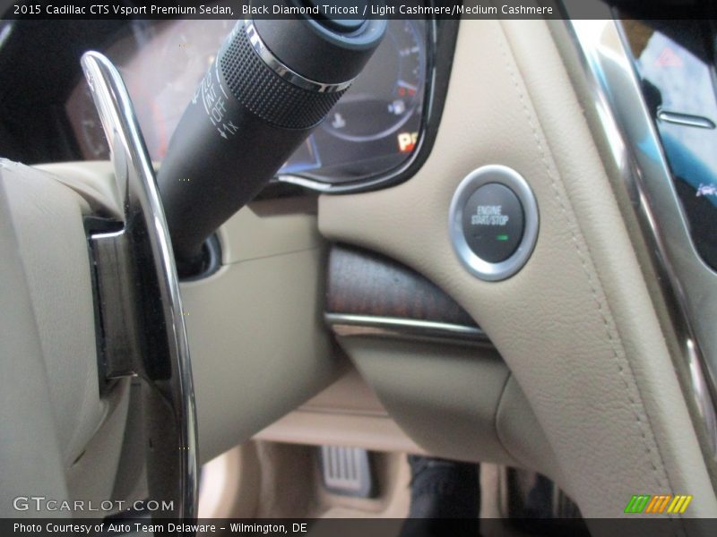 Black Diamond Tricoat / Light Cashmere/Medium Cashmere 2015 Cadillac CTS Vsport Premium Sedan
