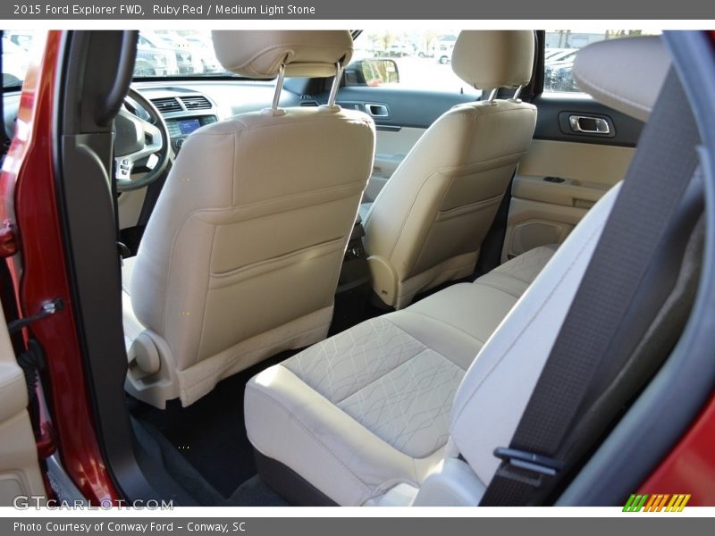 Ruby Red / Medium Light Stone 2015 Ford Explorer FWD