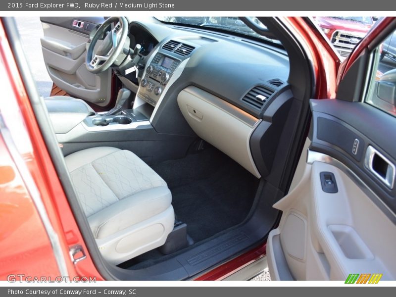 Ruby Red / Medium Light Stone 2015 Ford Explorer FWD
