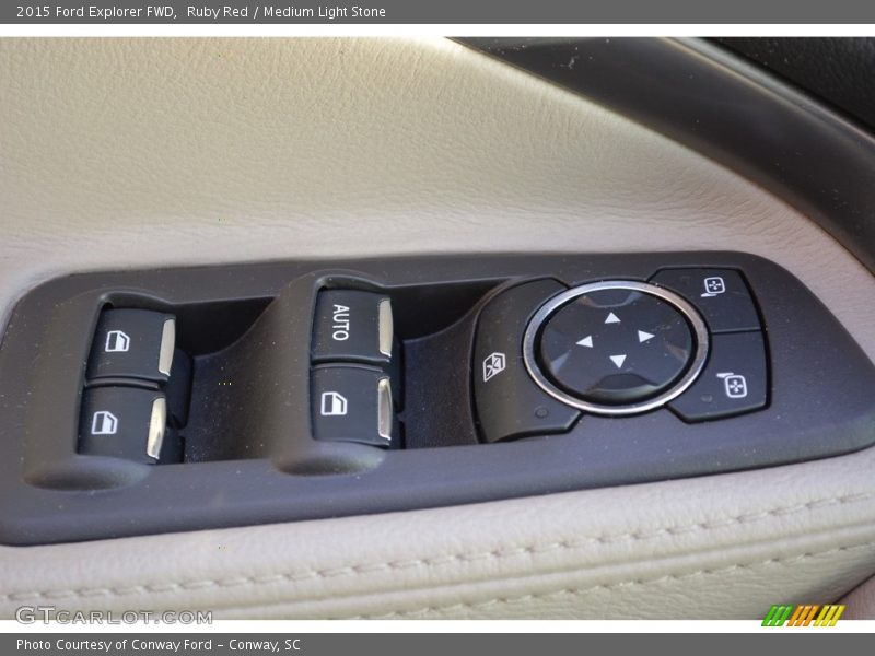 Ruby Red / Medium Light Stone 2015 Ford Explorer FWD