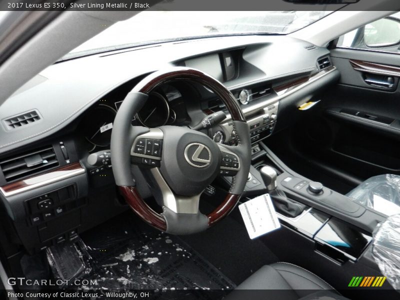 Silver Lining Metallic / Black 2017 Lexus ES 350