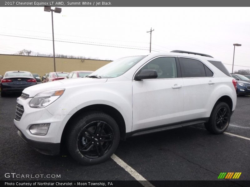 Summit White / Jet Black 2017 Chevrolet Equinox LT AWD