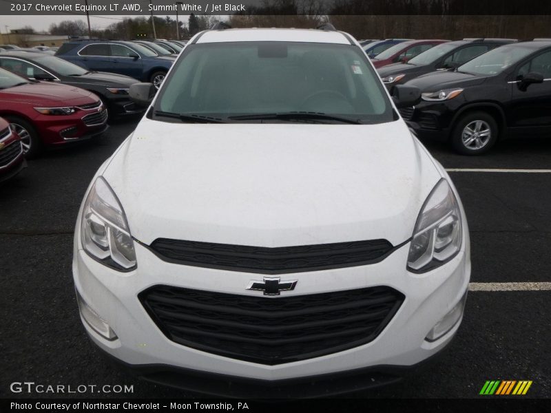 Summit White / Jet Black 2017 Chevrolet Equinox LT AWD
