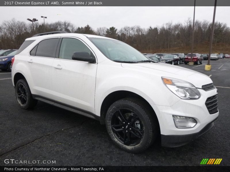 Summit White / Jet Black 2017 Chevrolet Equinox LT AWD