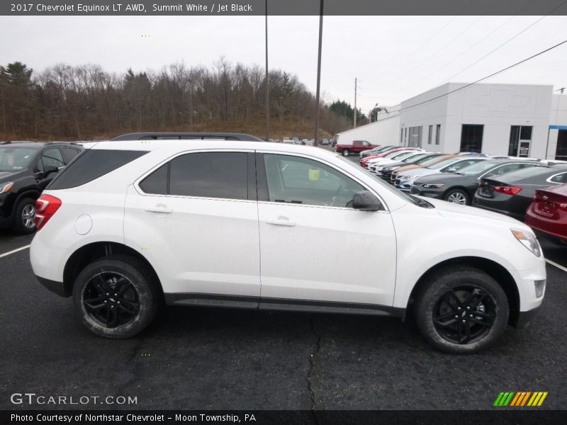 Summit White / Jet Black 2017 Chevrolet Equinox LT AWD