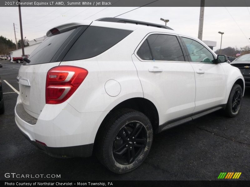 Summit White / Jet Black 2017 Chevrolet Equinox LT AWD
