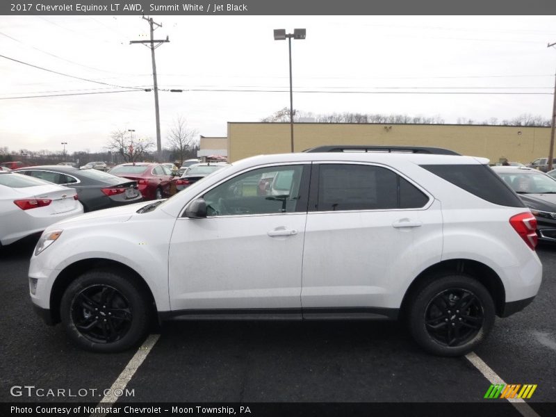 Summit White / Jet Black 2017 Chevrolet Equinox LT AWD