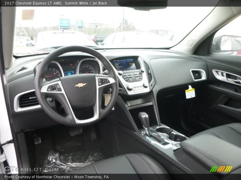 Summit White / Jet Black 2017 Chevrolet Equinox LT AWD