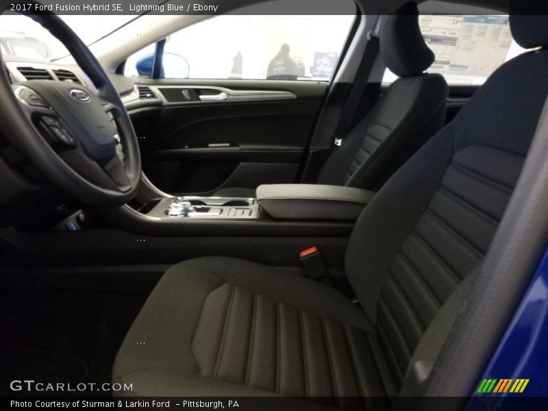 Lightning Blue / Ebony 2017 Ford Fusion Hybrid SE