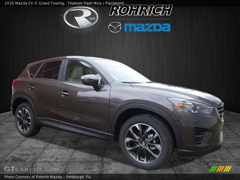 Titanium Flash Mica / Parchment 2016 Mazda CX-5 Grand Touring