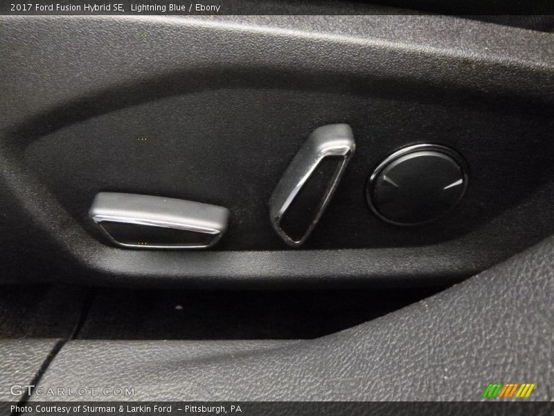 Lightning Blue / Ebony 2017 Ford Fusion Hybrid SE