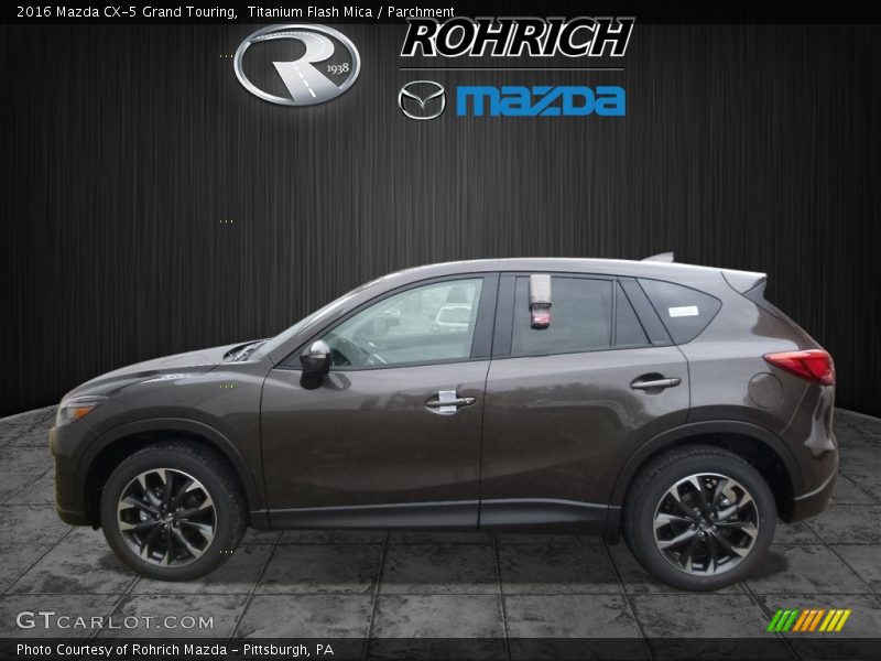 Titanium Flash Mica / Parchment 2016 Mazda CX-5 Grand Touring