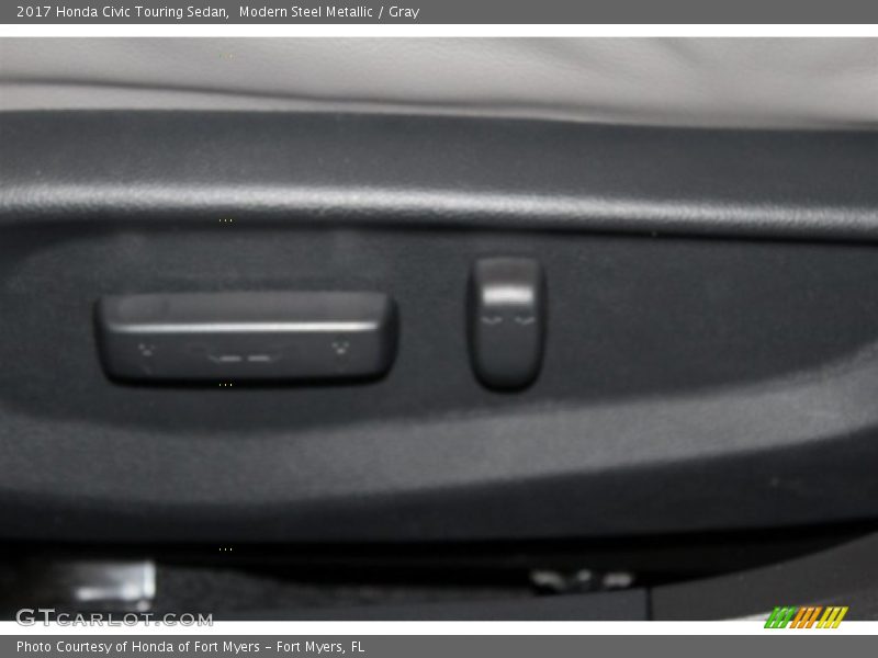 Modern Steel Metallic / Gray 2017 Honda Civic Touring Sedan