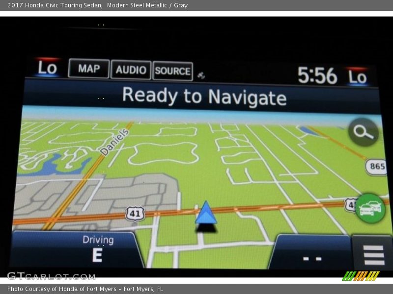 Modern Steel Metallic / Gray 2017 Honda Civic Touring Sedan