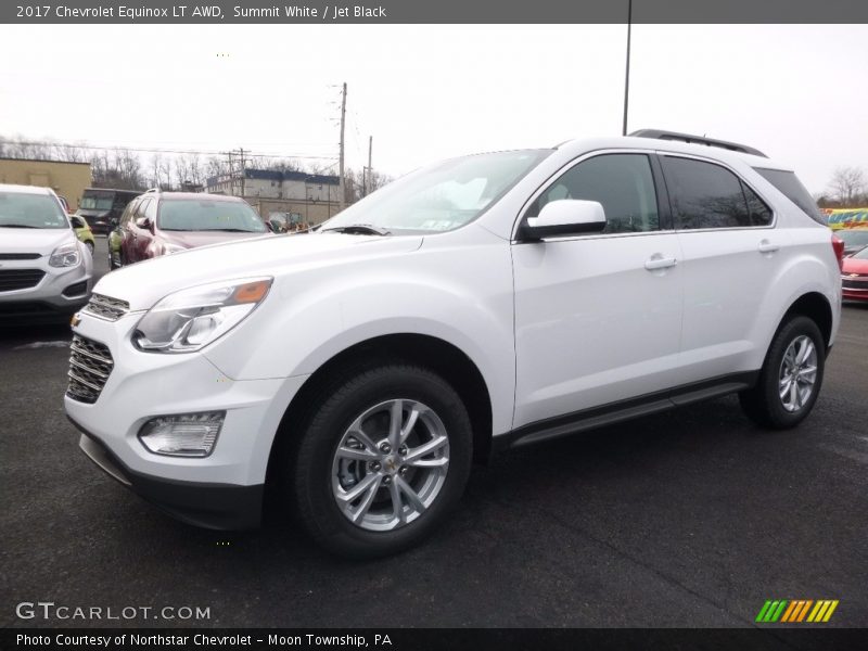Summit White / Jet Black 2017 Chevrolet Equinox LT AWD