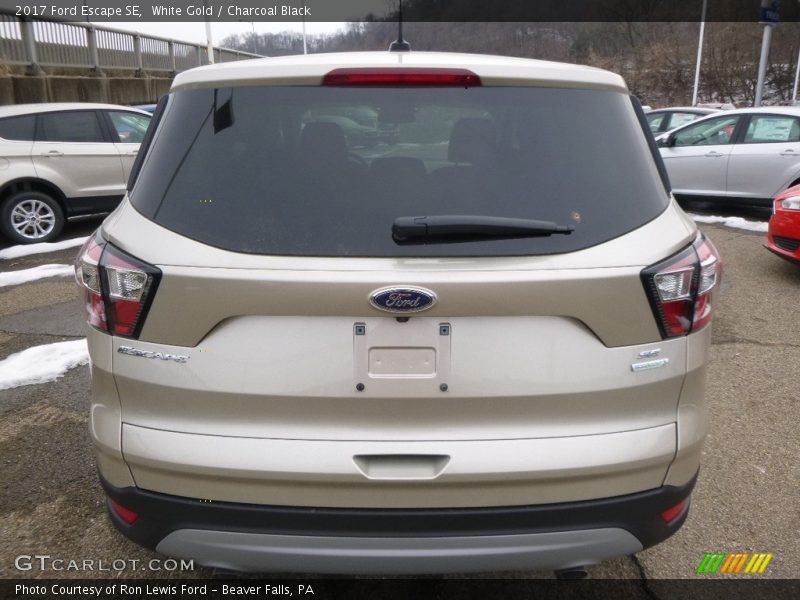 White Gold / Charcoal Black 2017 Ford Escape SE