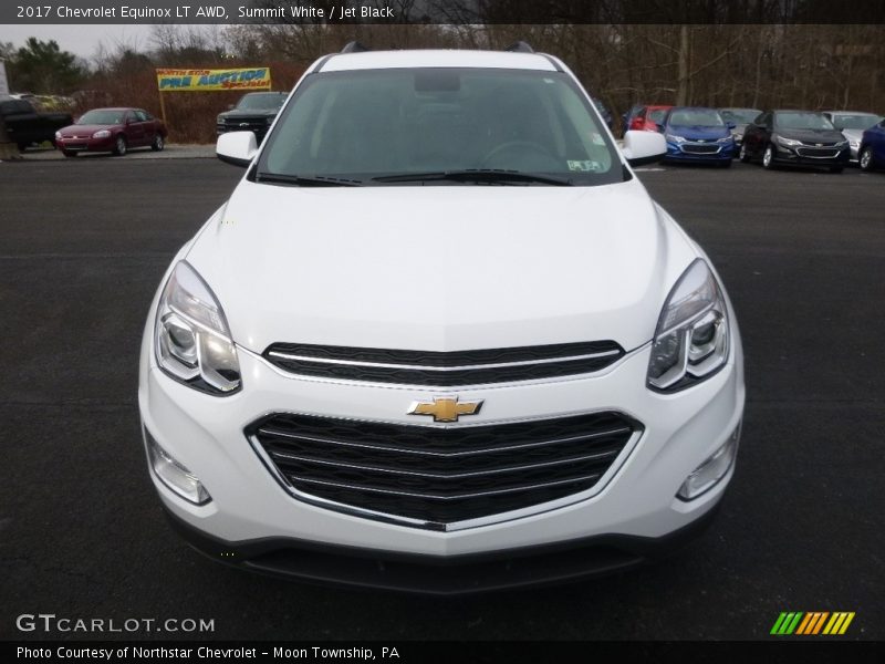 Summit White / Jet Black 2017 Chevrolet Equinox LT AWD