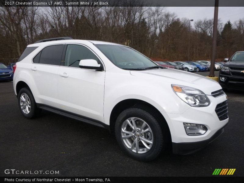 Summit White / Jet Black 2017 Chevrolet Equinox LT AWD