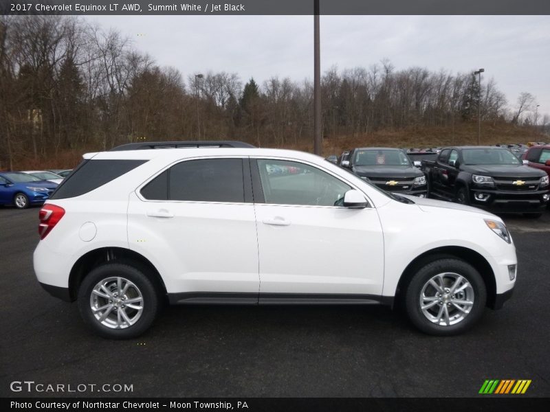 Summit White / Jet Black 2017 Chevrolet Equinox LT AWD