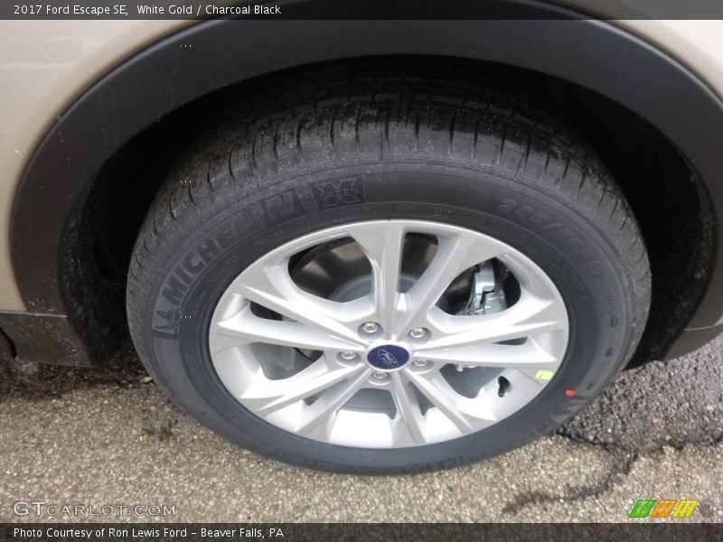 White Gold / Charcoal Black 2017 Ford Escape SE