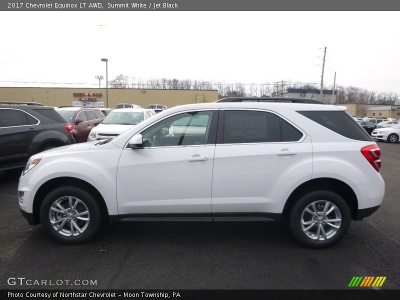 Summit White / Jet Black 2017 Chevrolet Equinox LT AWD