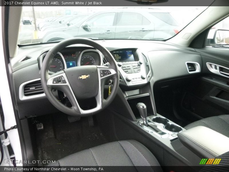 Summit White / Jet Black 2017 Chevrolet Equinox LT AWD