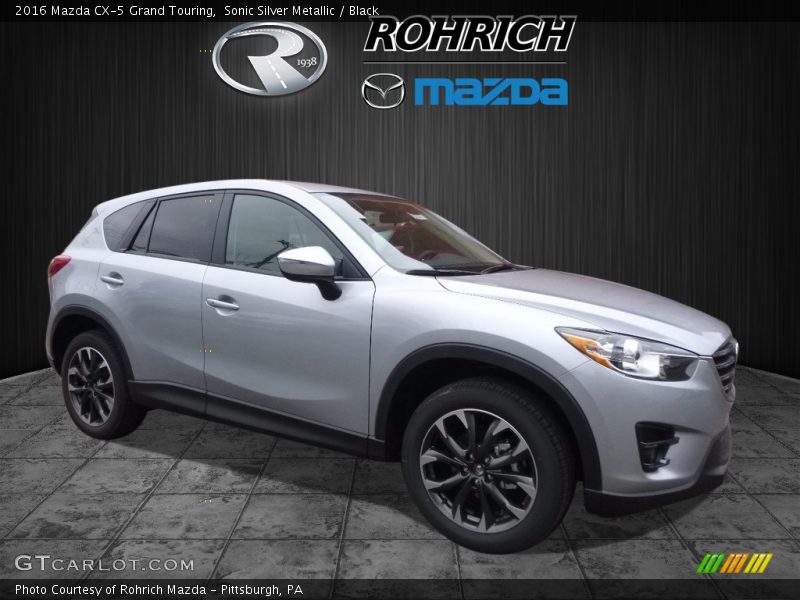 Sonic Silver Metallic / Black 2016 Mazda CX-5 Grand Touring