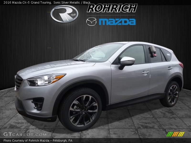 Sonic Silver Metallic / Black 2016 Mazda CX-5 Grand Touring