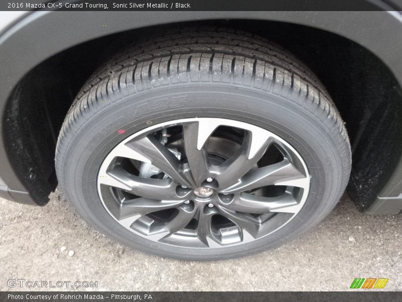 Sonic Silver Metallic / Black 2016 Mazda CX-5 Grand Touring