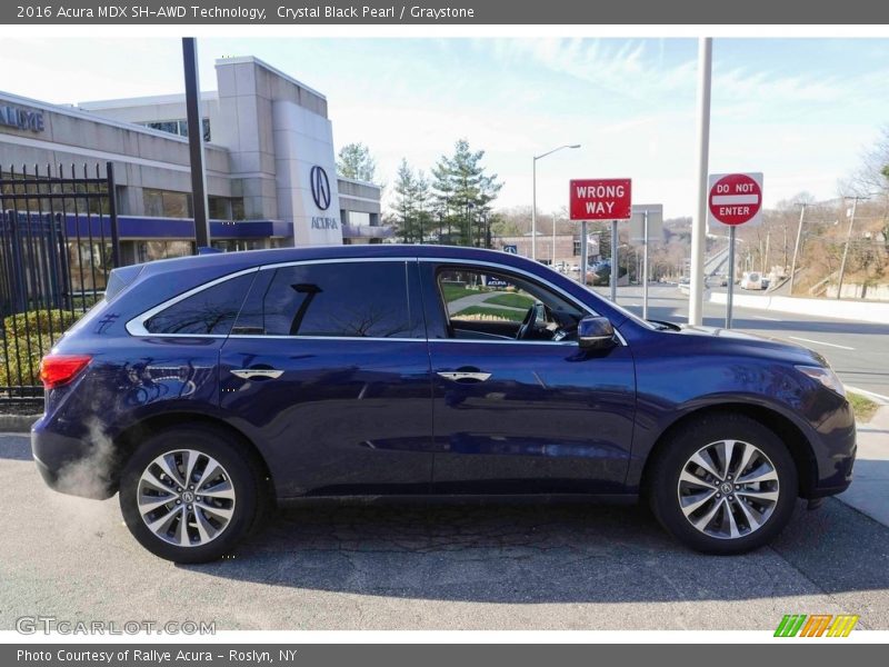 Crystal Black Pearl / Graystone 2016 Acura MDX SH-AWD Technology