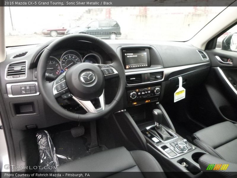Sonic Silver Metallic / Black 2016 Mazda CX-5 Grand Touring