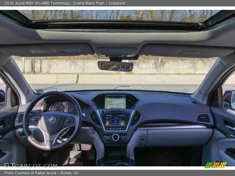 Crystal Black Pearl / Graystone 2016 Acura MDX SH-AWD Technology