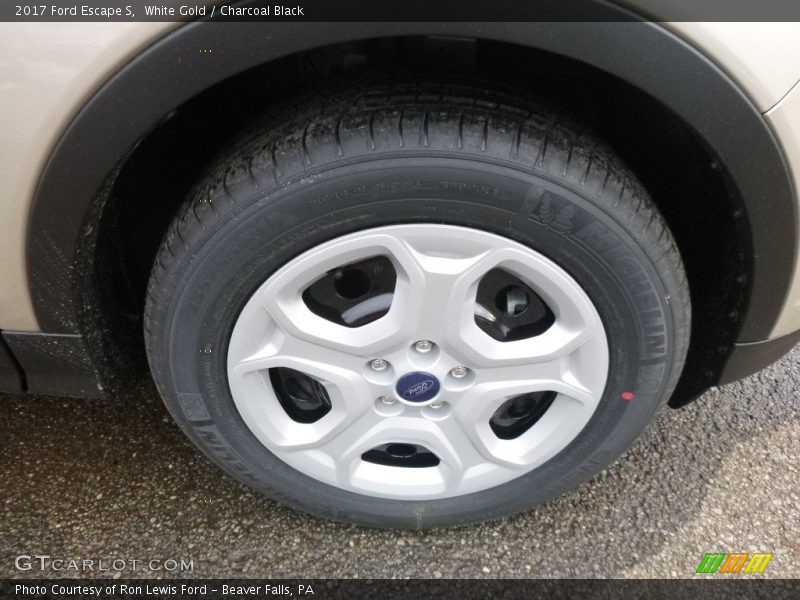 White Gold / Charcoal Black 2017 Ford Escape S