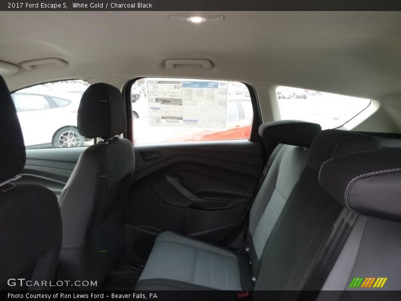 White Gold / Charcoal Black 2017 Ford Escape S