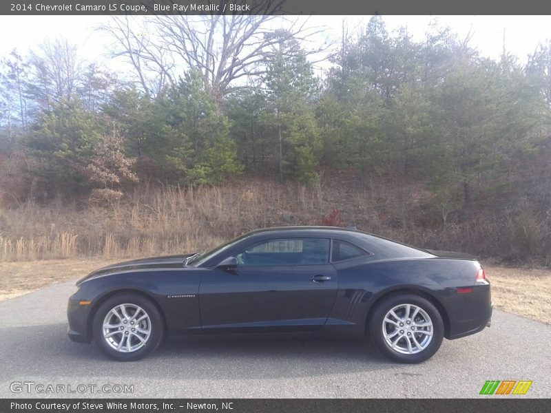 Blue Ray Metallic / Black 2014 Chevrolet Camaro LS Coupe