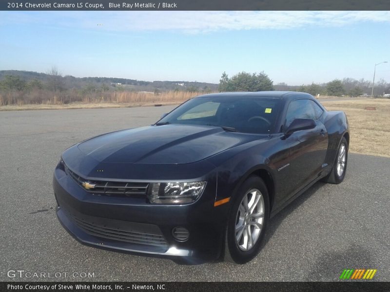 Blue Ray Metallic / Black 2014 Chevrolet Camaro LS Coupe