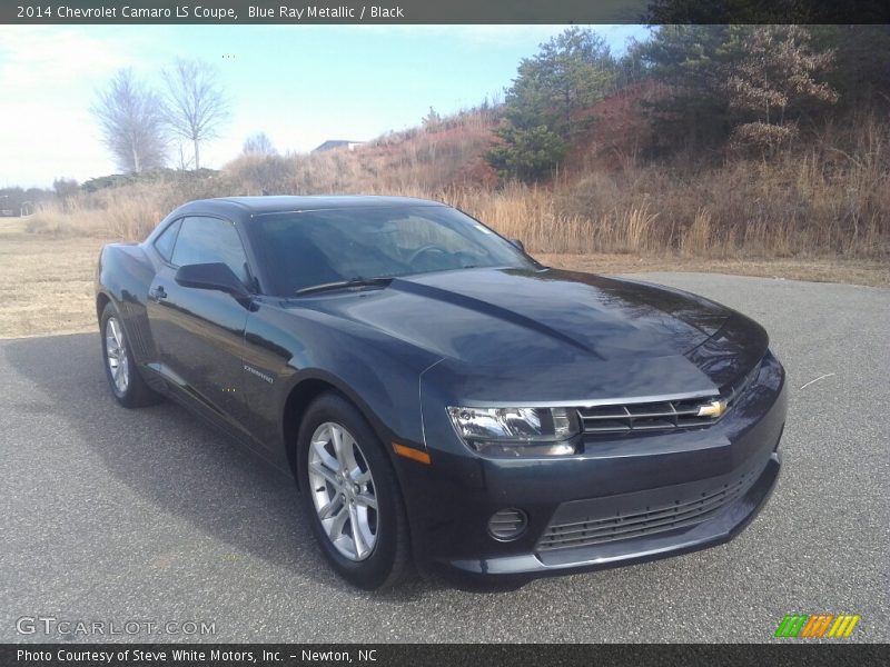 Blue Ray Metallic / Black 2014 Chevrolet Camaro LS Coupe