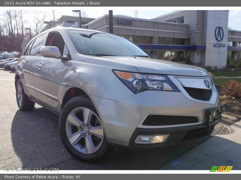 Palladium Metallic / Ebony 2013 Acura MDX SH-AWD