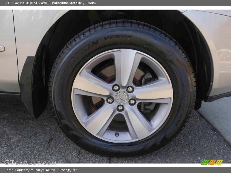 Palladium Metallic / Ebony 2013 Acura MDX SH-AWD