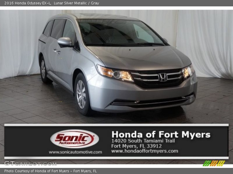 Lunar Silver Metallic / Gray 2016 Honda Odyssey EX-L