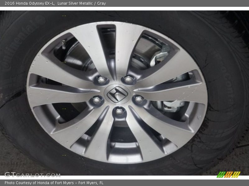 Lunar Silver Metallic / Gray 2016 Honda Odyssey EX-L