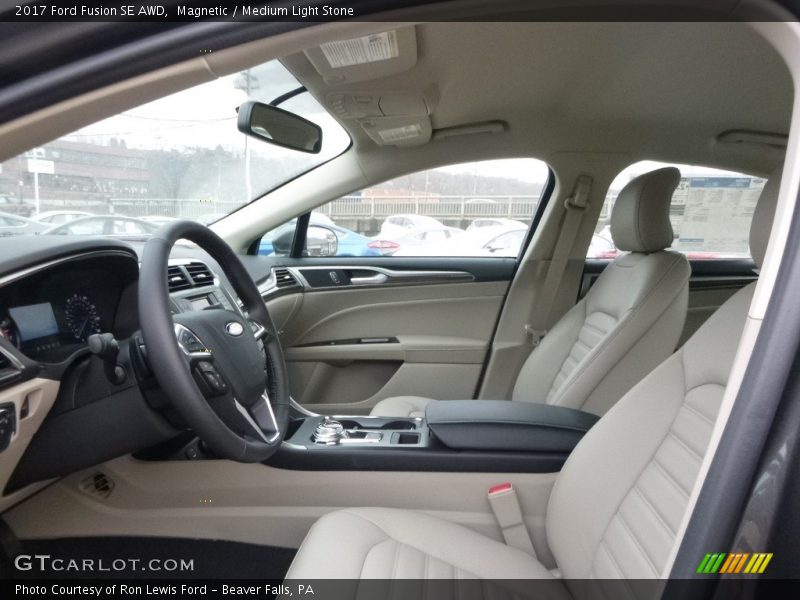 Magnetic / Medium Light Stone 2017 Ford Fusion SE AWD