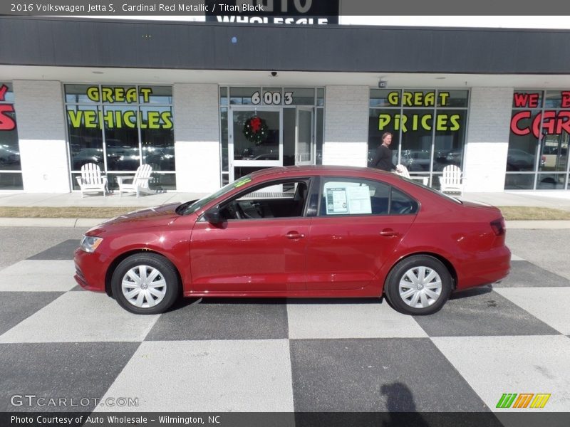 Cardinal Red Metallic / Titan Black 2016 Volkswagen Jetta S