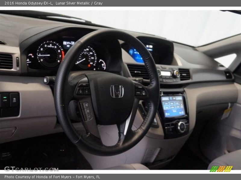 Lunar Silver Metallic / Gray 2016 Honda Odyssey EX-L