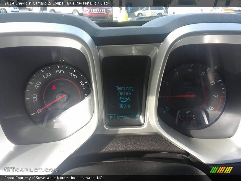 Blue Ray Metallic / Black 2014 Chevrolet Camaro LS Coupe