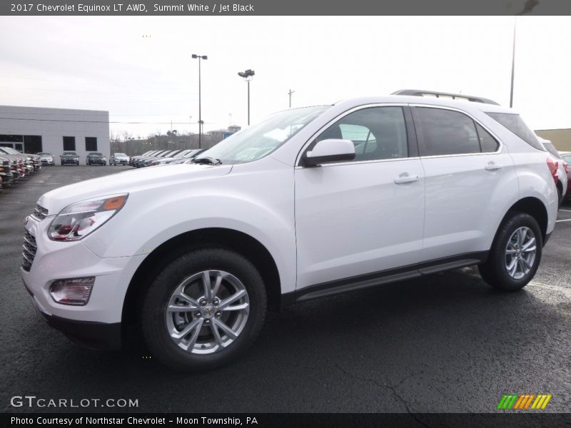 Summit White / Jet Black 2017 Chevrolet Equinox LT AWD