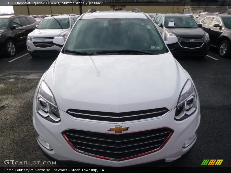Summit White / Jet Black 2017 Chevrolet Equinox LT AWD