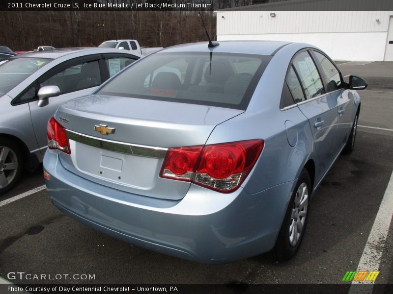 Ice Blue Metallic / Jet Black/Medium Titanium 2011 Chevrolet Cruze LS