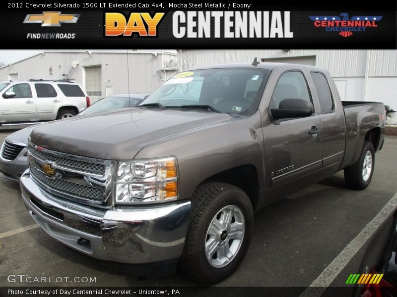 Mocha Steel Metallic / Ebony 2012 Chevrolet Silverado 1500 LT Extended Cab 4x4