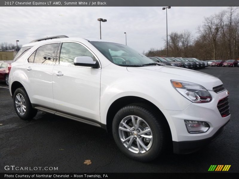 Summit White / Jet Black 2017 Chevrolet Equinox LT AWD